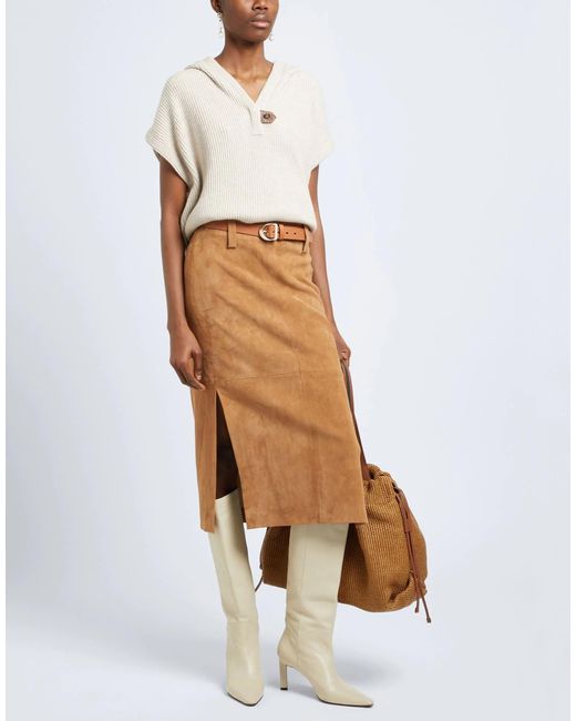 Brunello Cucinelli White Fashion Solid Color Short-Sleeve Hooded Knit Sweater