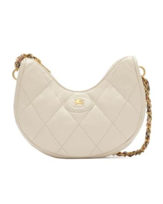 Burberry White Horseshoe Chain Bag