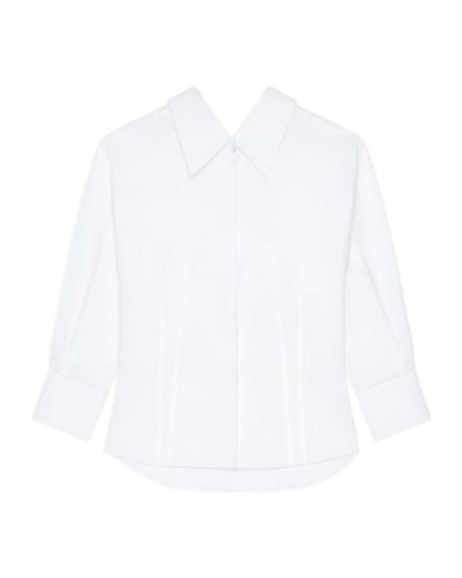 Givenchy White Slashed Poplin Shirt
