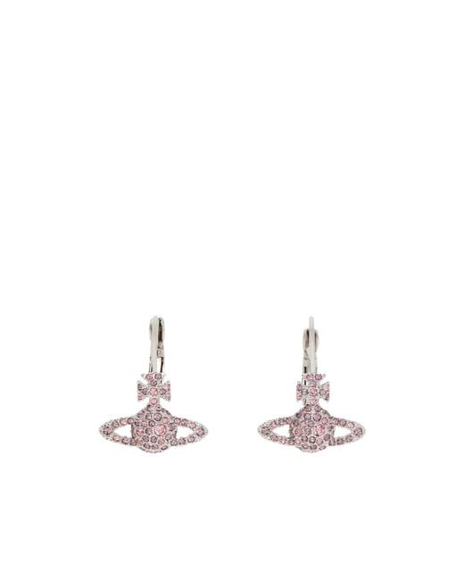 Vivienne Westwood White Grace Earrings