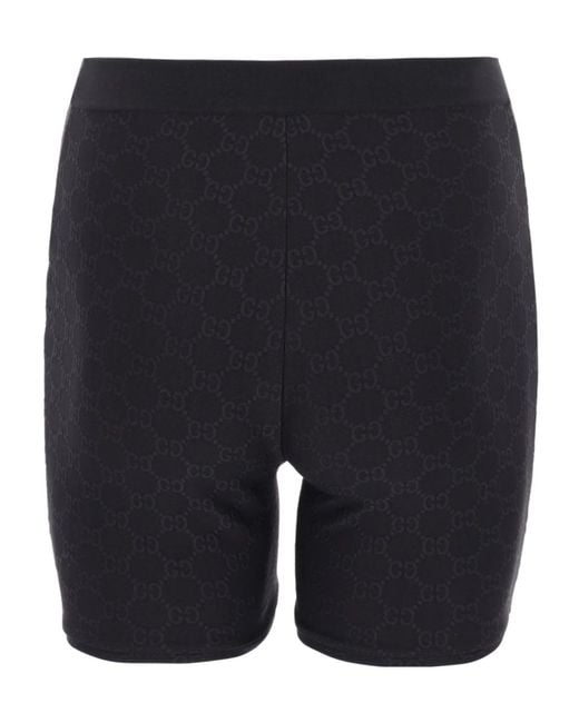 Gucci Blue Monogram Stretch Cycling Shorts
