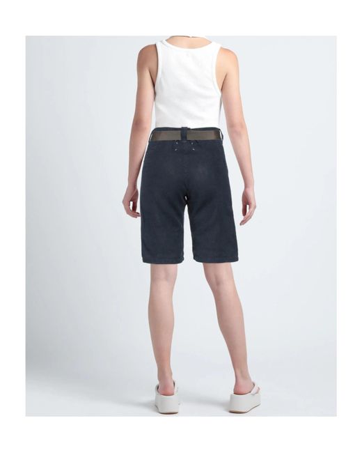 Maison Margiela Blue Belt Shorts