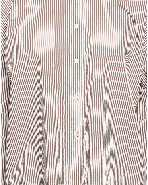 Brunello Cucinelli Natural Patterned Shirts Blouses