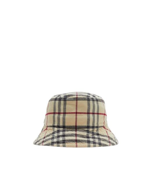 Burberry Multicolor Checked Bucket Hat for men