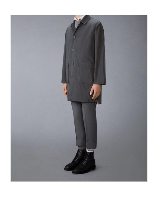 Thom Browne Gray Memory Tech Smock for men