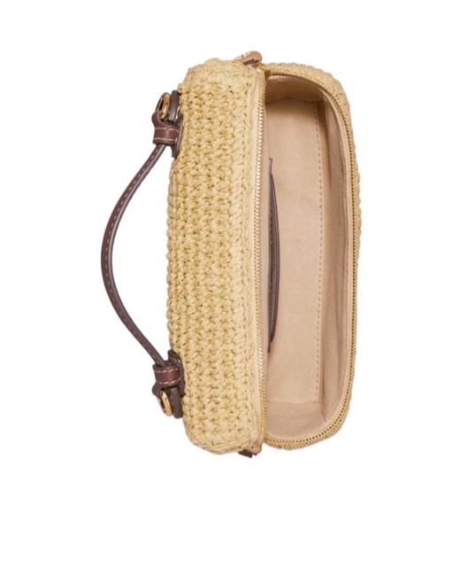 Tory Burch Metallic Romy Woven Shoulder Bag