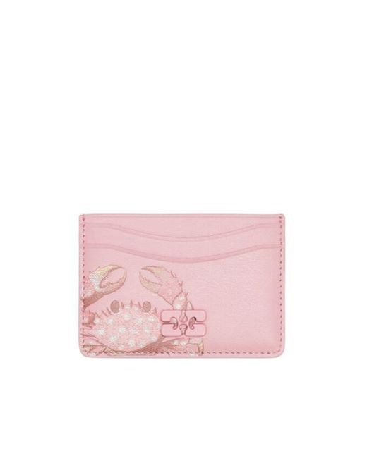 Ganni Pink Bou Card Holder