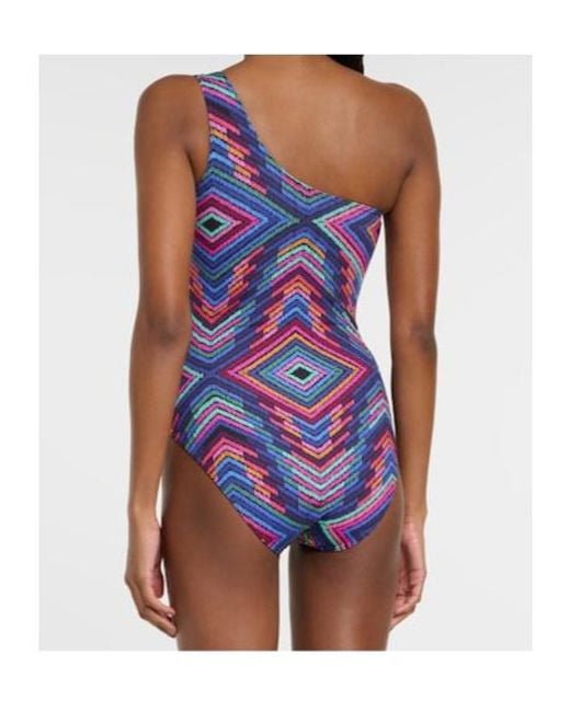 Eres Blue One-Shoulder Swimsuit