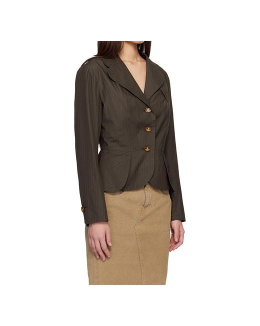 Vivienne Westwood Multicolor Bettina Pinstripe Blazer