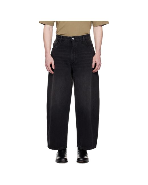 Studio Nicholson Black Belt-Loop Jeans for men