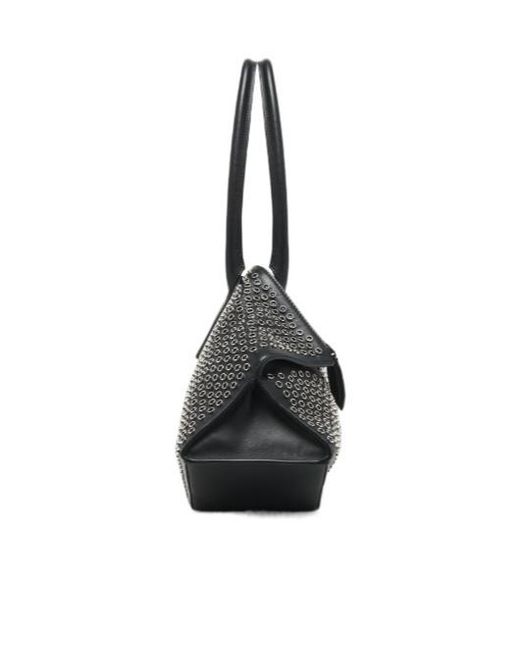 McQueen Black Manta Shoulder Bag