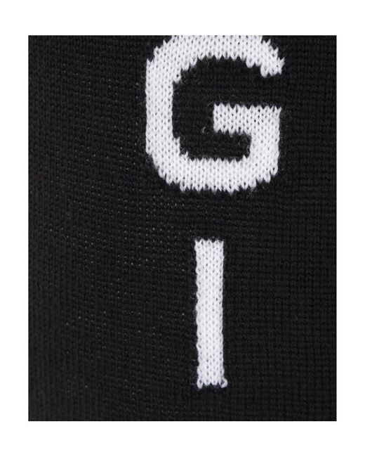 Givenchy Black Logo Intarsia-Knit Jogging Pants for men