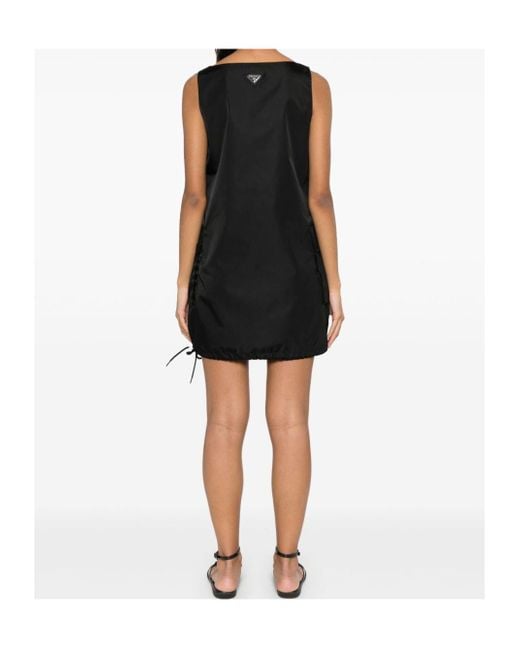 Prada Black Sleeveless Re-Nylon Dress