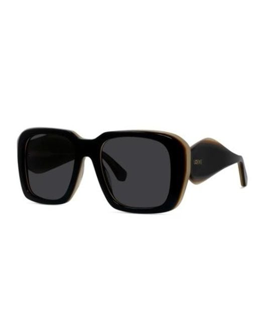 Loewe Black Square Frame Sunglasses