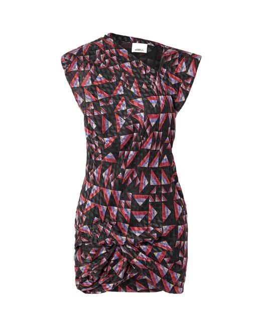 Isabel Marant Multicolor Printed Dévoré-Voile Mini Dress