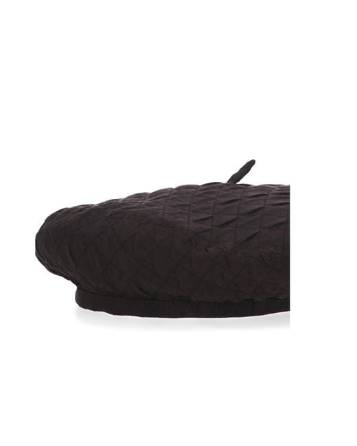 Loro Piana Black Panelled Beret