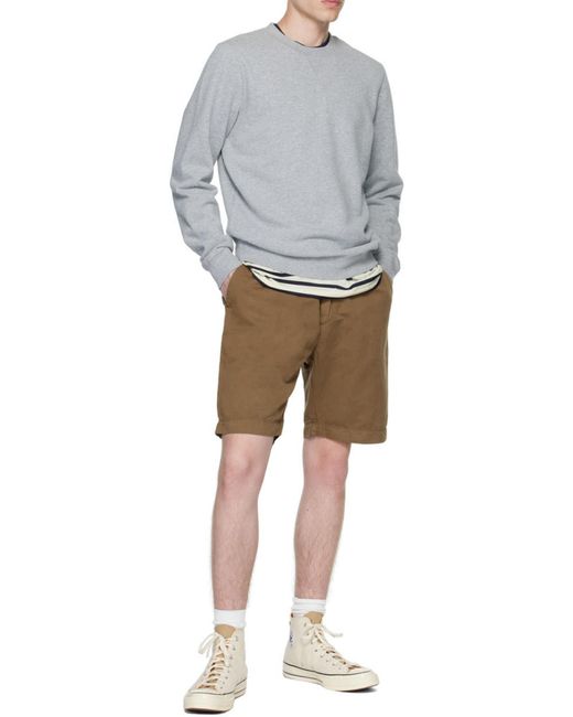 Sunspel Gray Round Collar Long Sleeve Sweater for men
