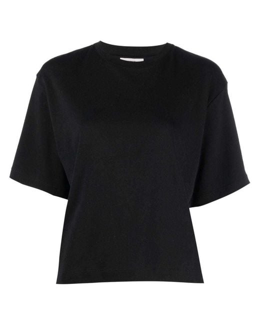 Vince Black Short-Sleeve Cotton T-Shirt