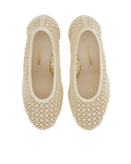 Ferragamo White Ferragamo Sol 95 Cutout Heeled Pumps
