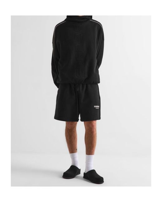 Fear Of God Black Logo Drawstring Shorts for men