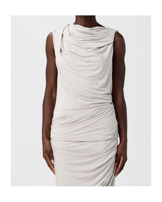 Entire studios White Draped Sleeveless Top for men
