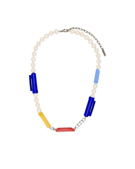 Moschino Blue Charm Necklace