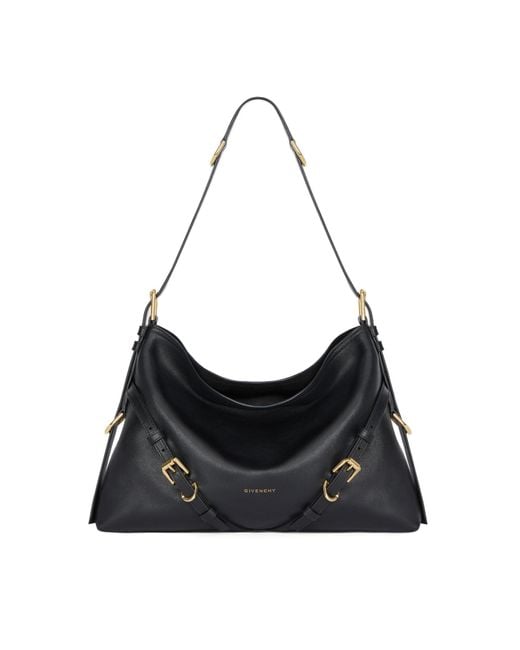 Givenchy Black Voyou Medium Shoulder Bag