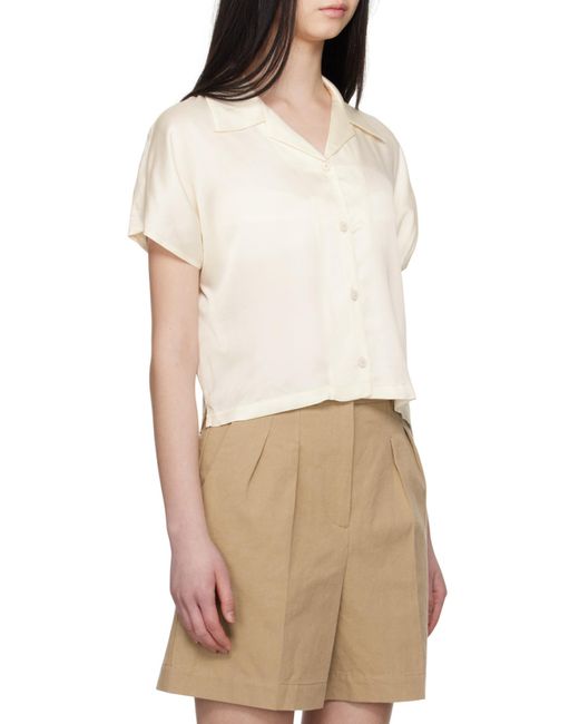 A.P.C. Natural Buttoned Short-Sleeved Shirt