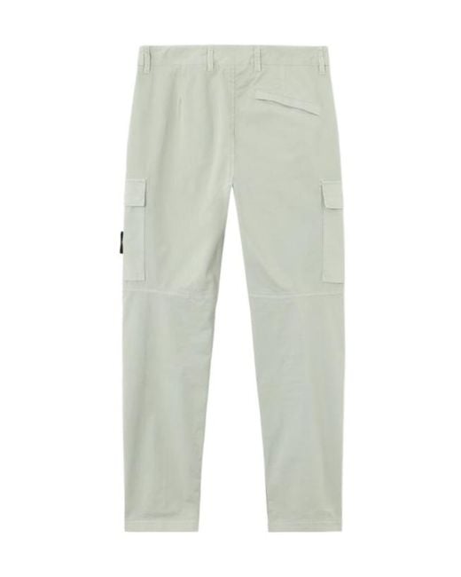 Stone Island Gray Tapered Cargo Trousers for men