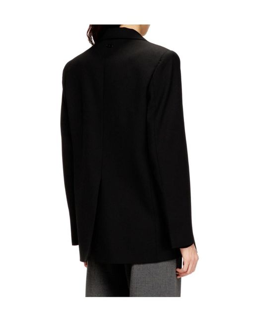 DIESEL Black Single-Breasted Blazer