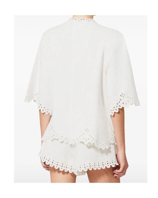 Isabel Marant White Shana Top