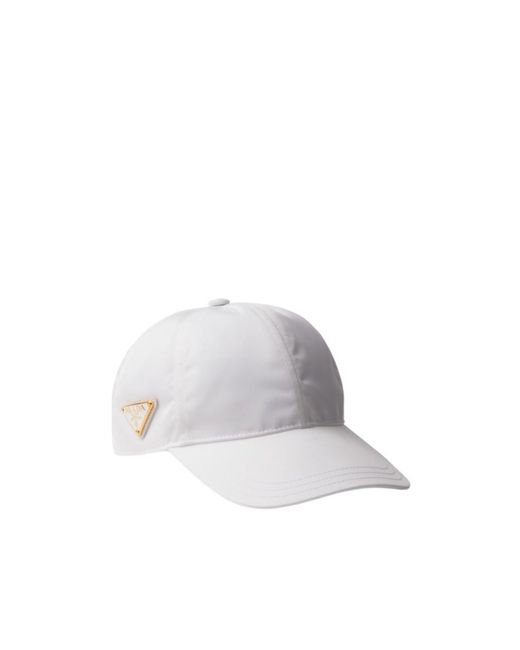 Prada White Re-Nylon Baseball Cap