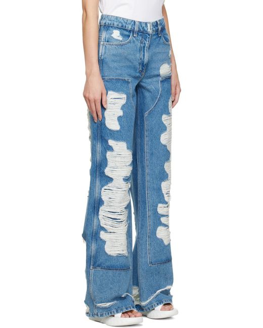 Givenchy Blue Oversized Jeans