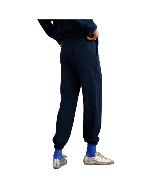 The Elder Statesman Blue Casual Trousers