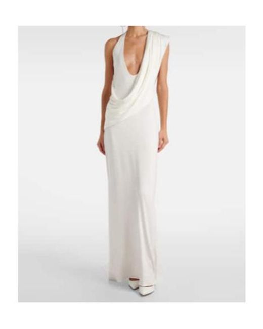 Magda Butrym White Draped Gown