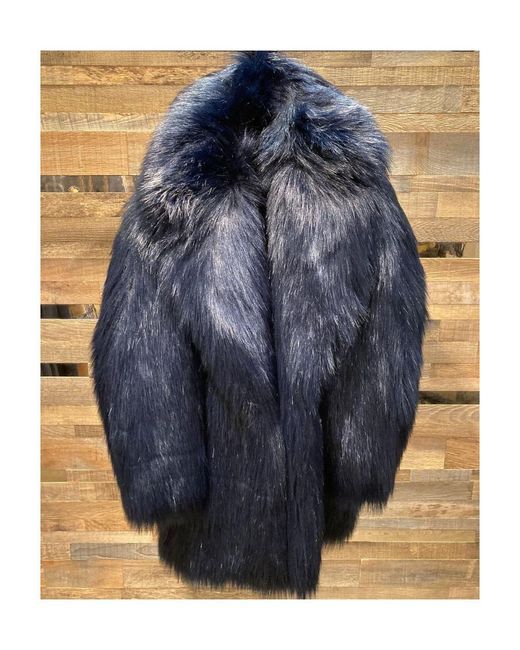 Sportmax Blue Large Profile Coat