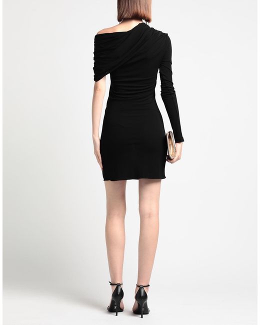 Saint Laurent Black Jersey Flared Dress
