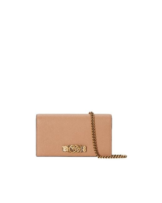 Gucci Natural Interlocking Double G Shoulder Bag