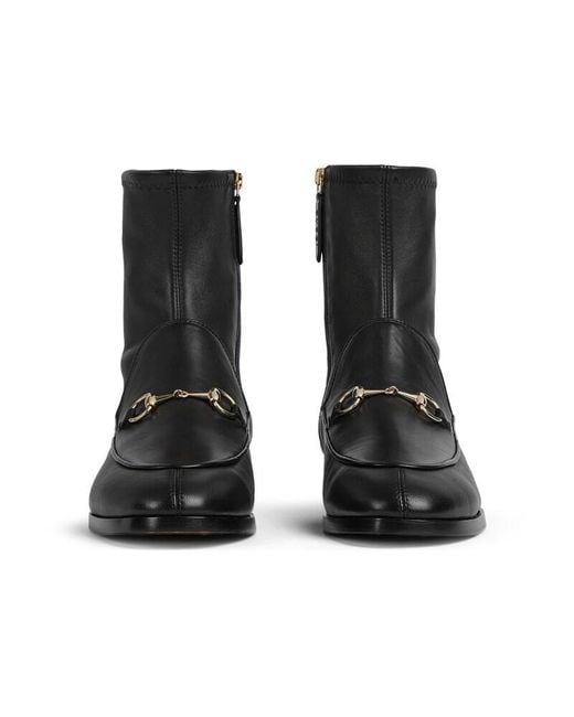 Gucci Black Jordaan Ankle Boots