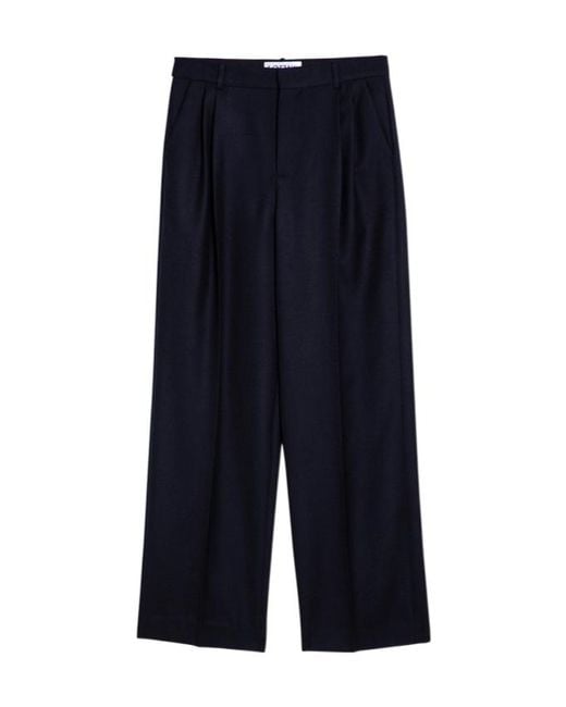Loewe Blue Mid-Rise Tailored Trousers for men