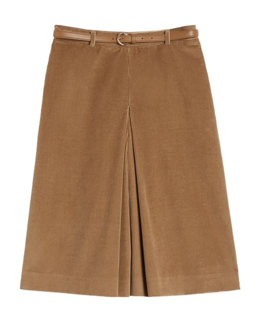 Max Mara Brown Belt Loop Skirt