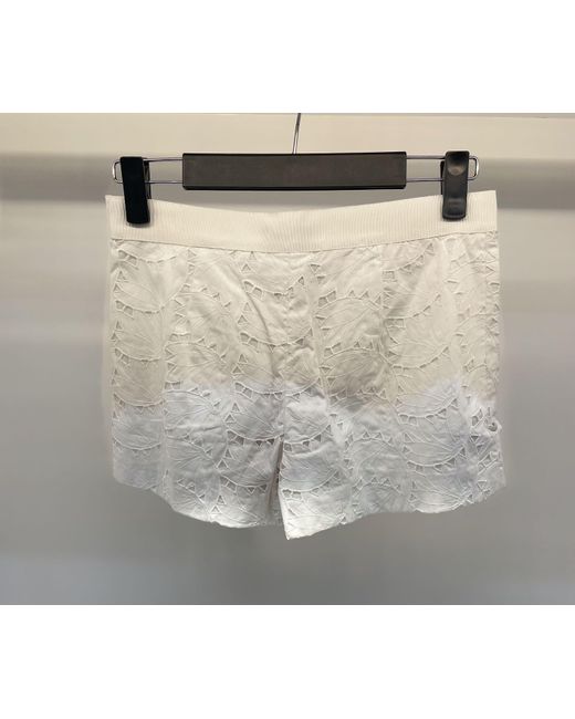 Max Mara White Wide-Leg Shorts