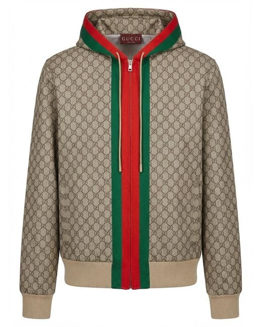 Gucci Brown Jacket With Monogram for men