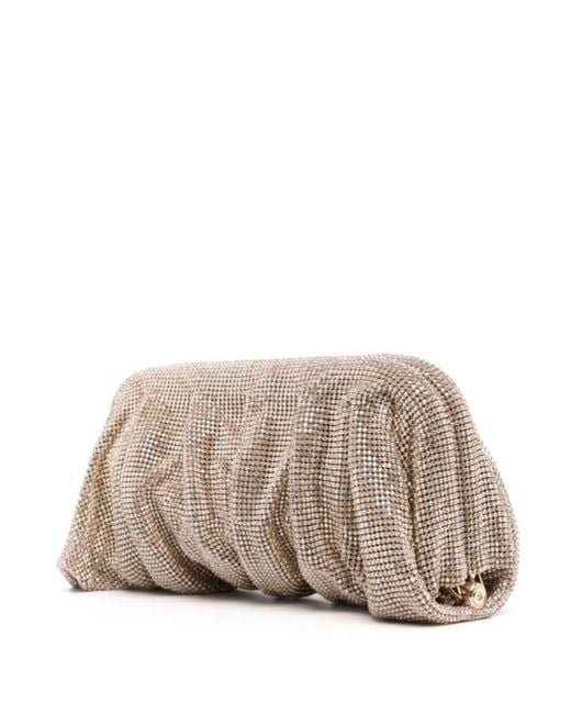 Benedetta Bruzziches Gray Crystal Jewelry Clutch
