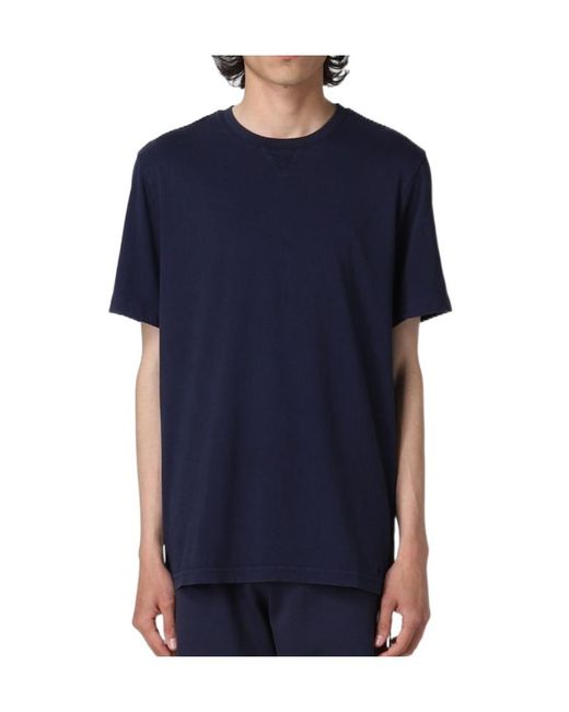 Michael Kors Blue Short-Sleeved T-Shirt With Round Neck for men