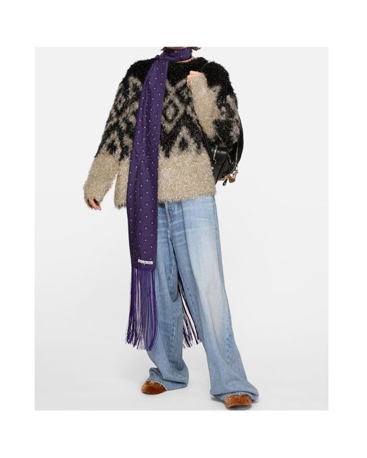 Acne Multicolor Geometric-Pattern Sweater
