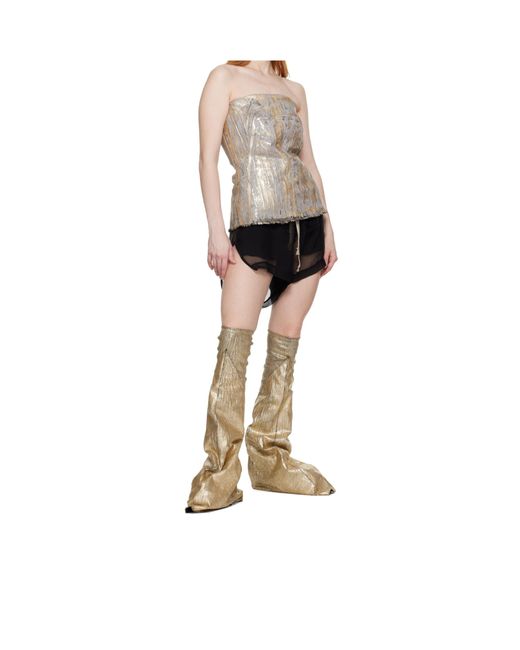 Rick Owens Fetish Boots in Natural | Lyst