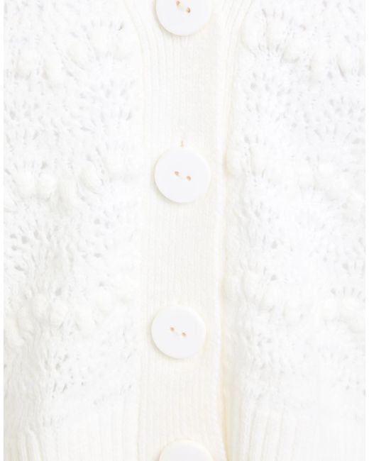 Farm Rio White Solid Color Cardigans