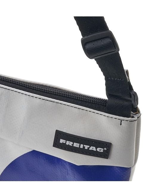 Freitag Blue Zipper Shoulder Bag for men