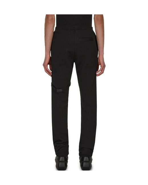 1017 ALYX 9SM Black Buckle-Detail Track Pants for men